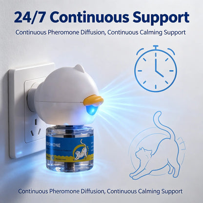 Wavetree Cat Calming Diffuser Kit (60-Day Supply) - Starter Kit + 1 Refill | Helps Support Cats with Stress, Urine Marking, Scratching, Excessive Meowing & Multi-Cat Stress | Results May Vary | Dealsforyoudays Tiktokshopbacktoschool