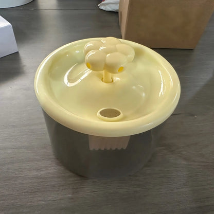 Cat Fountain Water Dispenser, Transparent Design, Quiet Operation, USB Powered, Recirculating Filter, Indoor Cat Drinking Accessory